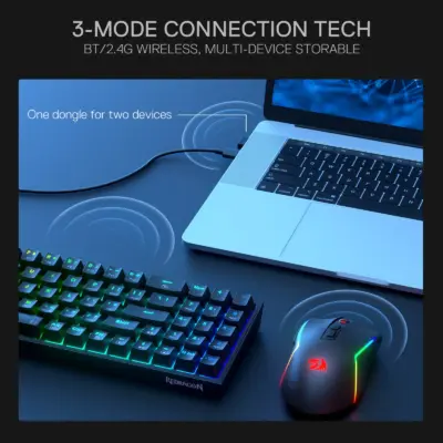 Redragon S136 Mechanical Gaming Keyboard Gaming Mouse Tri-Modes Combo