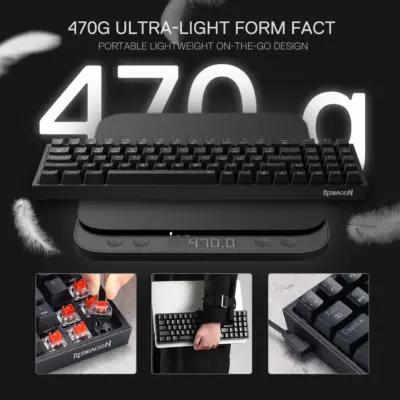 Redragon S136 Mechanical Gaming Keyboard Gaming Mouse Tri-Modes Combo