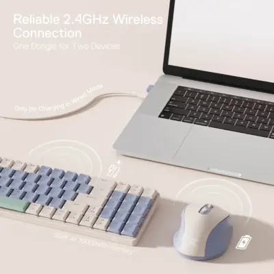Redragon BS8772 Wireless Keyboard and Mouse Combo