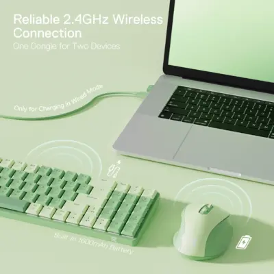 Redragon BS8772 Wireless Keyboard and Mouse Combo