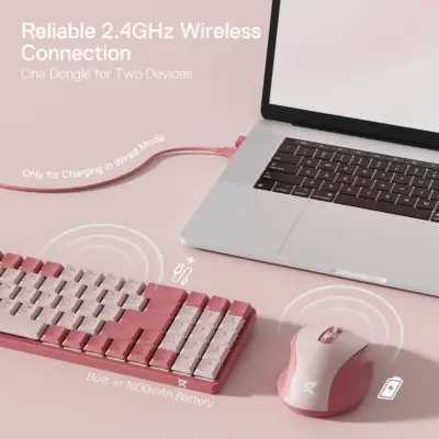 Redragon BS8772 Wireless Keyboard and Mouse Combo
