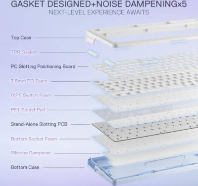 Redragon UCAL K673 PRO 75% Wireless Mechanical Keyboard